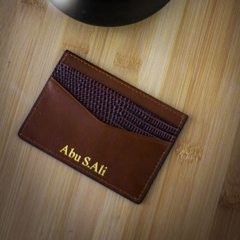 Brown Lizard Cardholder