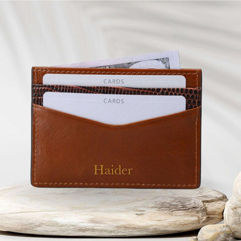 Brown Lizard Cardholder