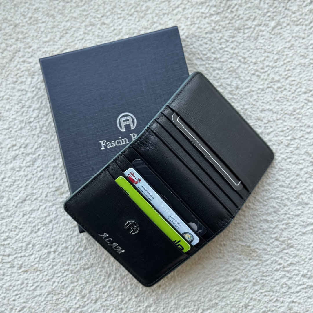 Black & Green Flip Wallet