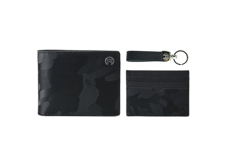 Black Camouflage Wallet - Set Of Three