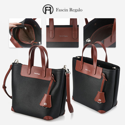 Black & Maroon Tote Bag