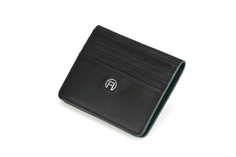 Black & Green Flip Wallet