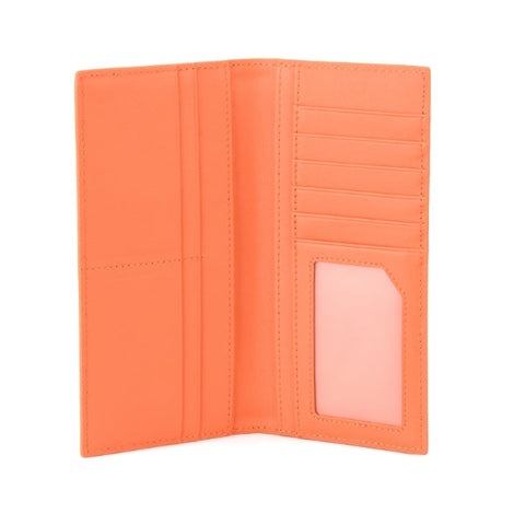 Carbon Orange Long Wallet