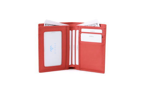 Carbon Fiber Red Slim Wallet